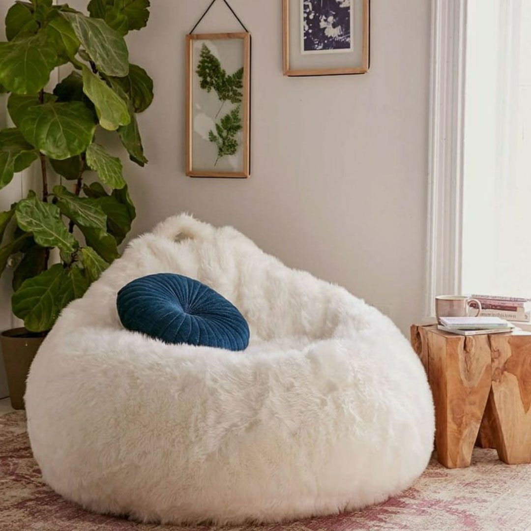 Fur Bean Bag (Lux Suede)